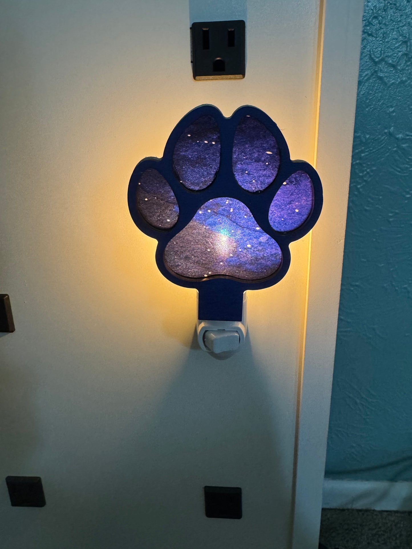 Pawprints in the Galaxy Night Light