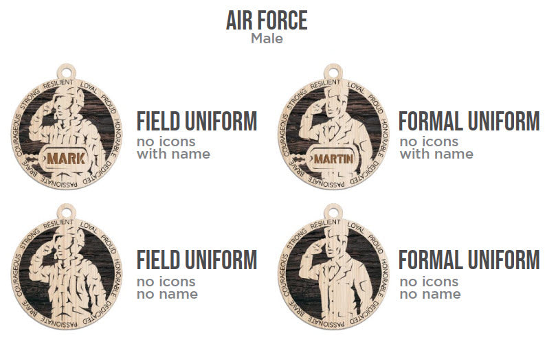 Personalized Military Ornament – Honoring Service and Sacrifice