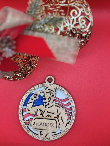 Personalized Military Ornament – Honoring Service and Sacrifice