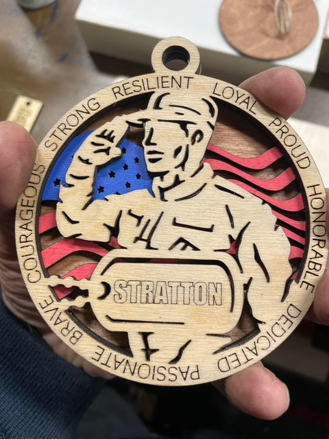 Personalized Military Ornament – Honoring Service and Sacrifice