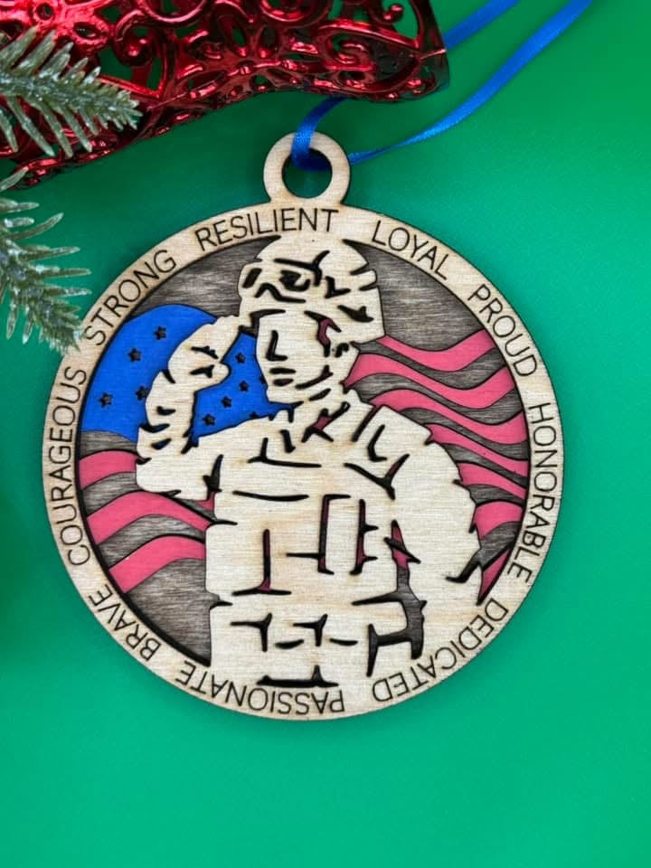 Personalized Military Ornament – Honoring Service and Sacrifice