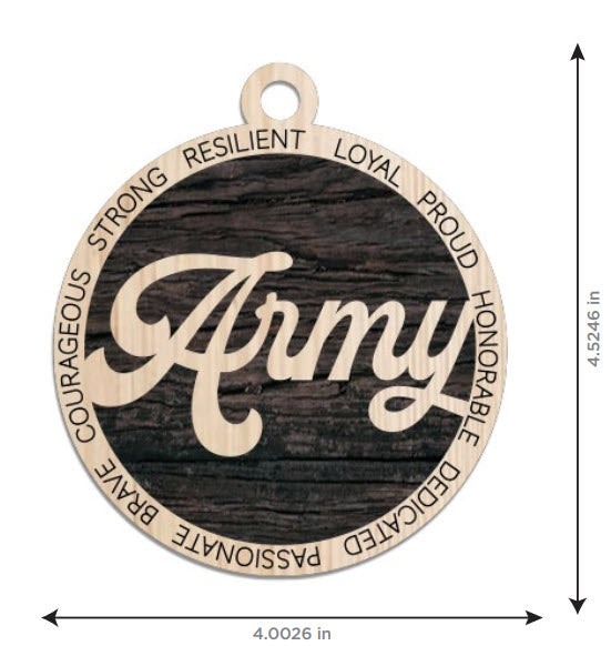 Personalized Military Ornament – Honoring Service and Sacrifice