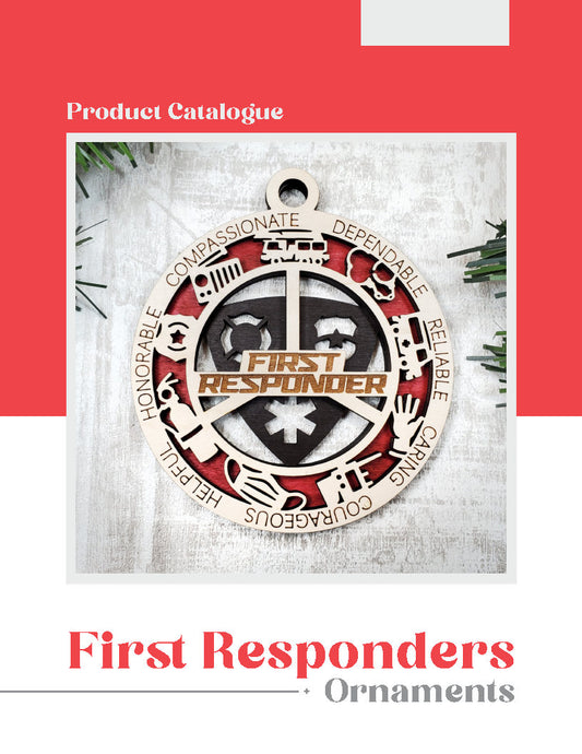 First Responder Ornaments - Customizable