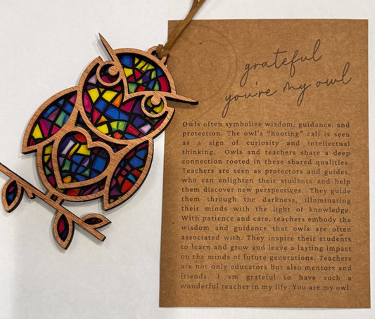 "You're My Owl" Keepsake - Meaningful Teacher Gift